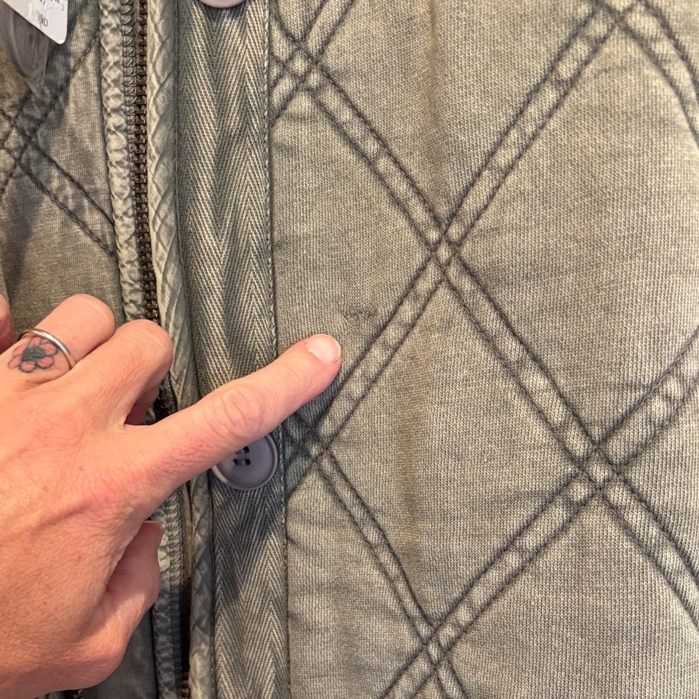 Free People Juno Quilted Oversized Bomber Jacket - Picture 7 of 8